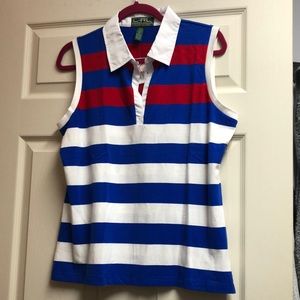 New with Tags - Ralph Lauren Active sleeveless collar top size XL
